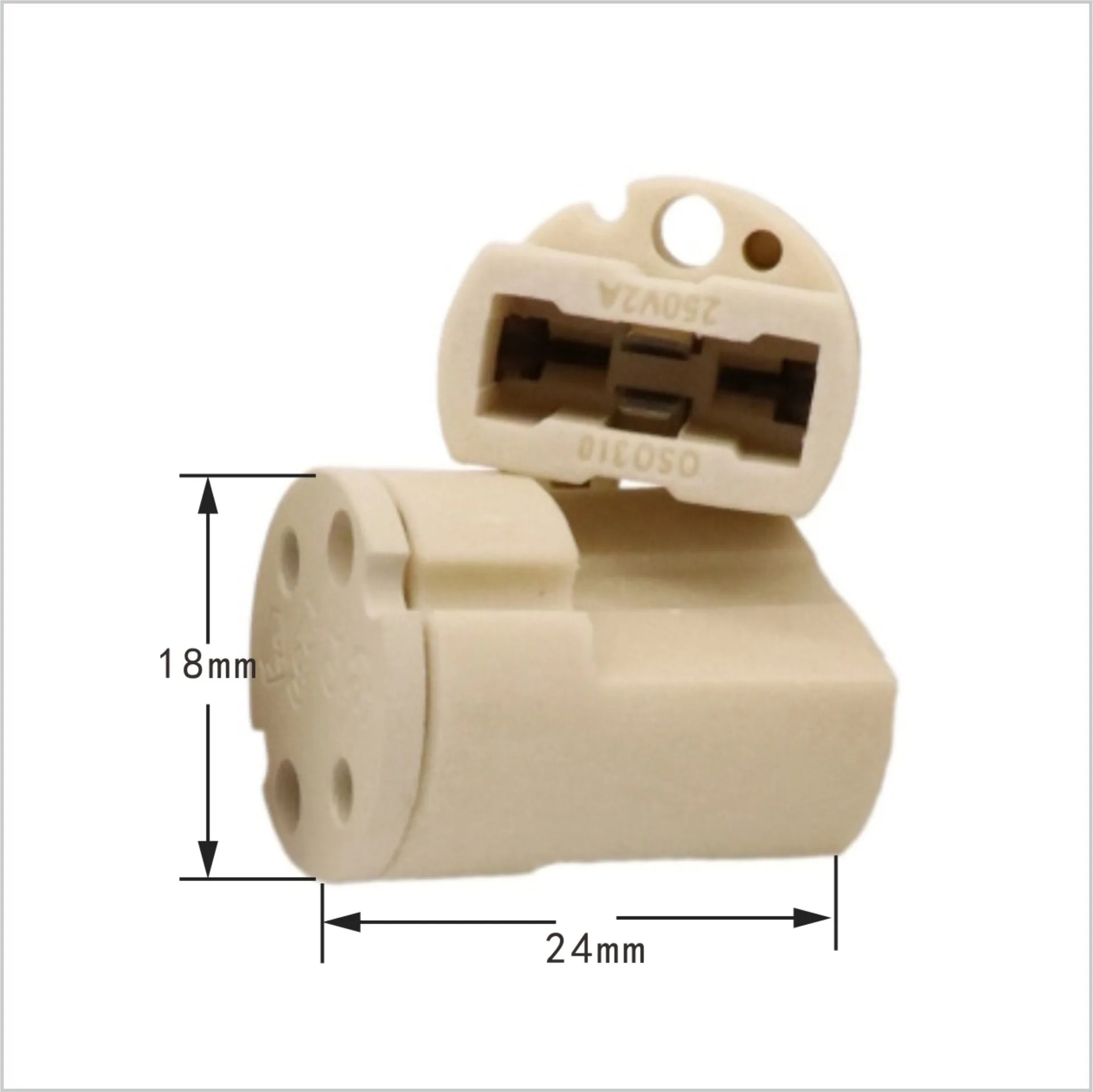Gu5.3 Socket G6.35 G4 G9 Hid Halogen Lamp Ceramic Holder Base Porcelain Lamp Holder Pottery Socket