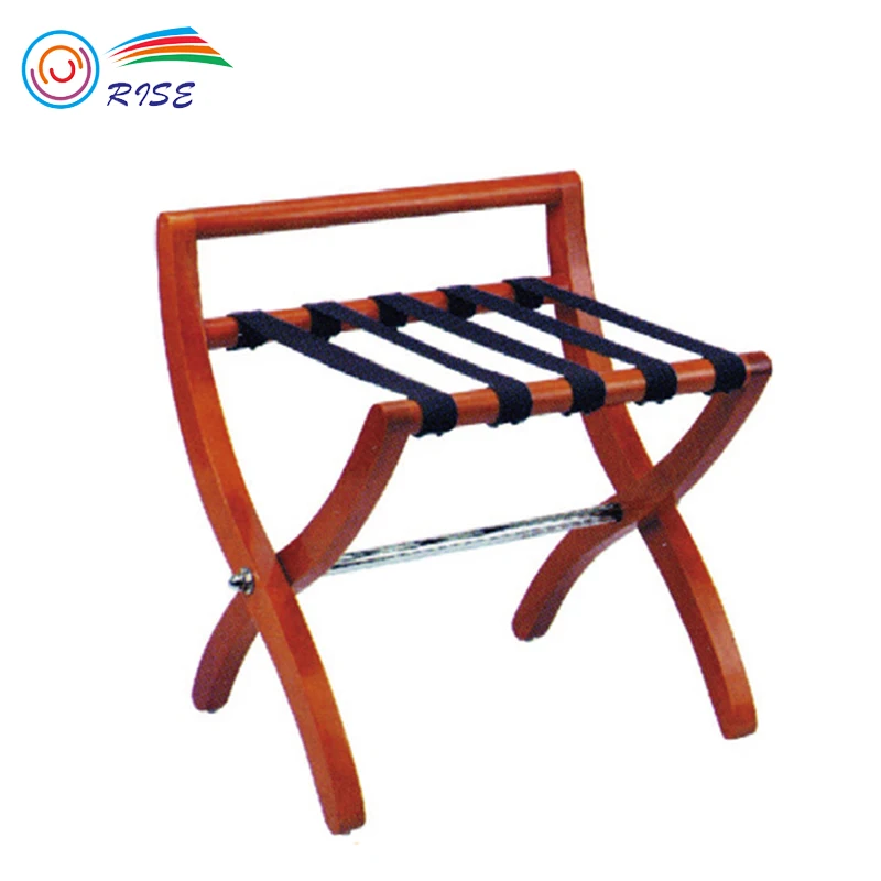 High Quality Luxury Folding Wooden Luggage Rack For Hotel Room