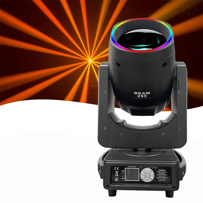 AOPU 295W Zoom Wash Moving Head Light sharpy light Moving Beam Stage Light With Led Strip For DJ Disco Party