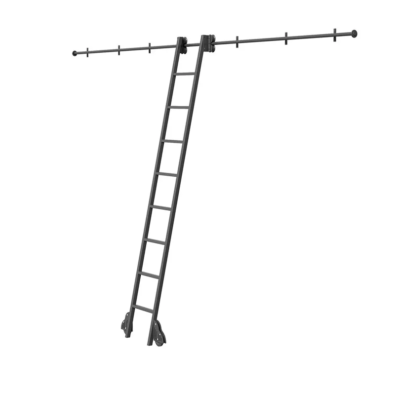 Металлическая лестница для библиотеки 4 м стальная скользящая книжная полка набор оборудования вращающаяся ступенчатая оборудование