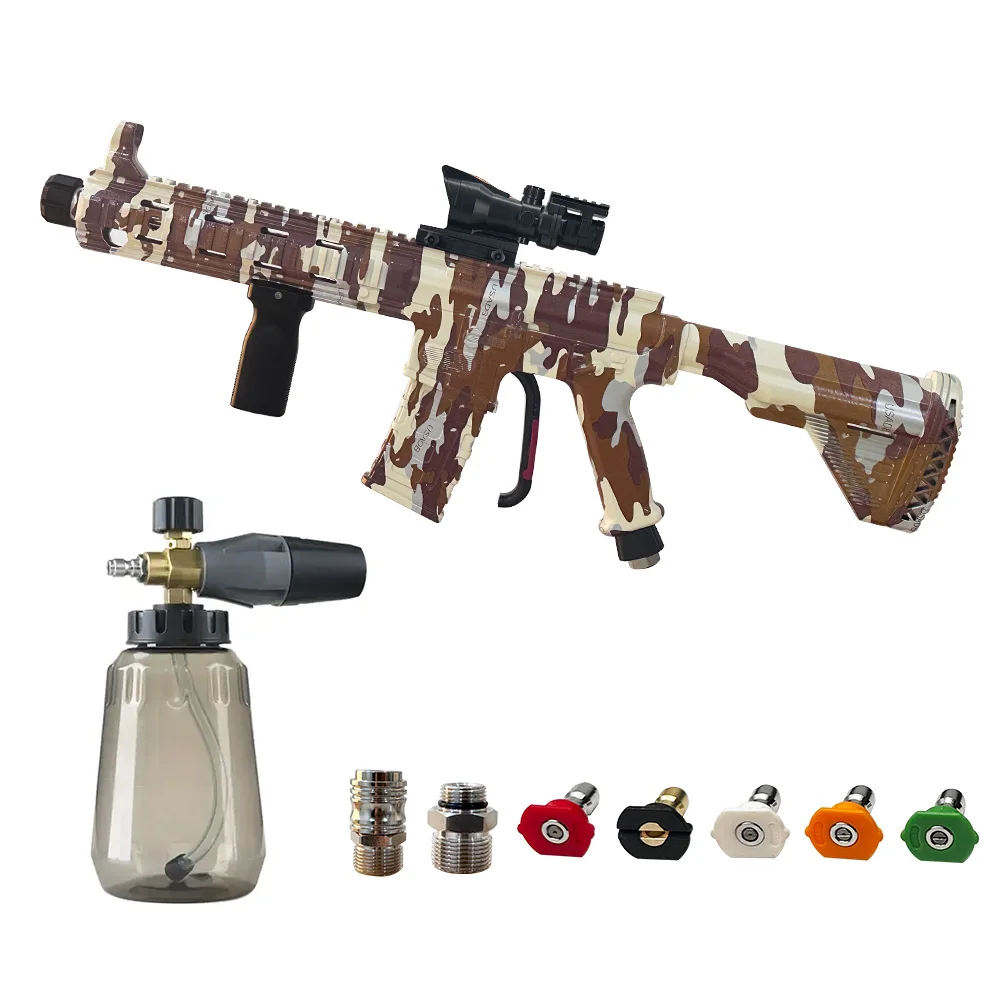 5000psi High Pressure Car Washing Long Extension Wand Pressure Jet No Leaking Water Gun Pressure Cleaning Gun With Foam Lance