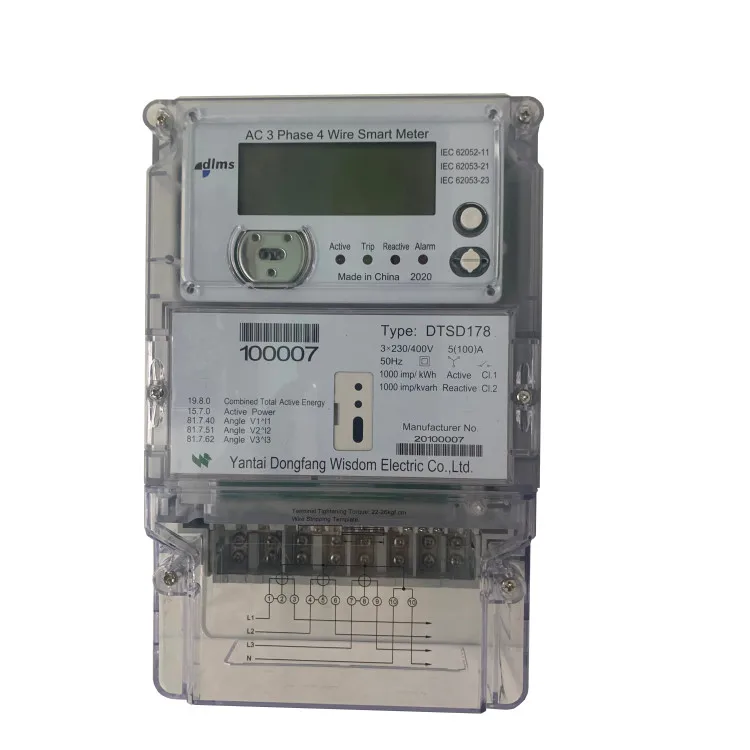 High precision factory direct sale DTSD178  three phase whole current smart meter