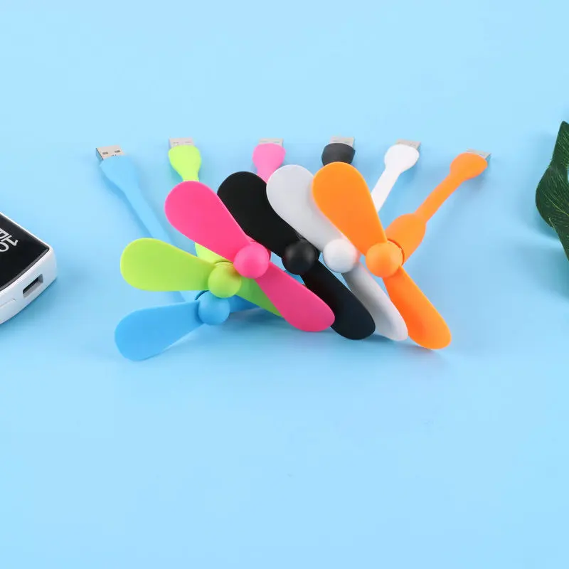 USB mini small fan student charging treasure fan computer portable outdoor energy-saving mute mobile phone solar fan