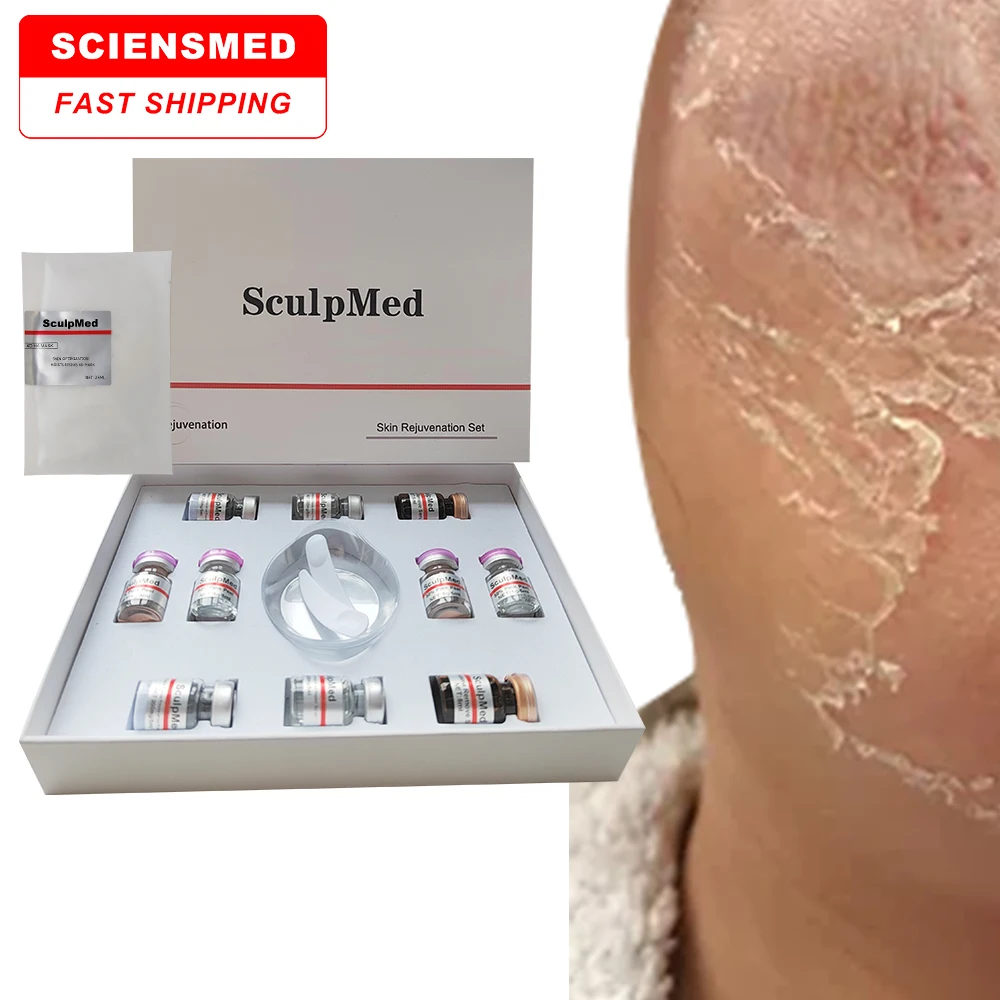 Professional Bio microneedling 50% Kit Herbal Algae Peel Peeling Aux De Algas Treatment Spongilla Spicules microneedind