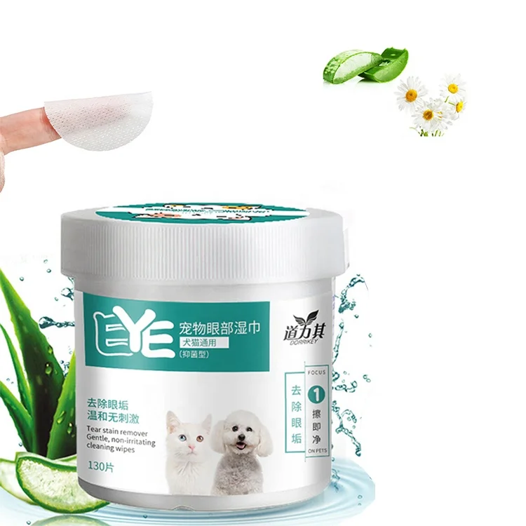 Sohpety Bamboo Cat Pet Dog Grooming Cleaning Teeth Eye Wet Cleaner Wipes Organic For Dogs Pets
