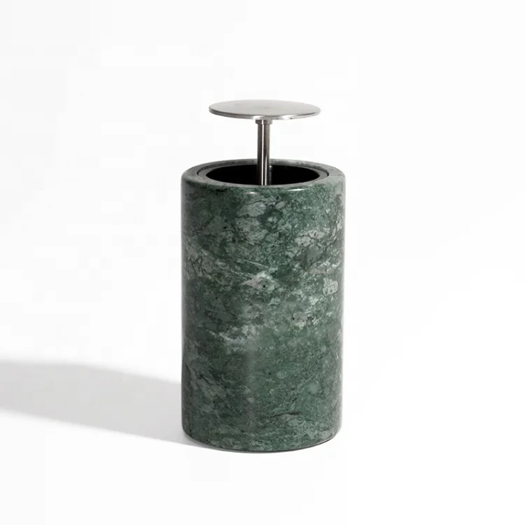 
Wholesale Decorative Green Marble Toothpick Holder Novelty Automatic Toothpick Dispenser Storage Box  (1600137910625)