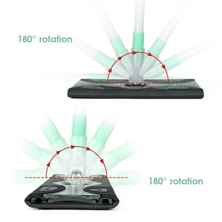 Masthome Replaceable Cleaning telescopic pole dust microfiber floor flat mop