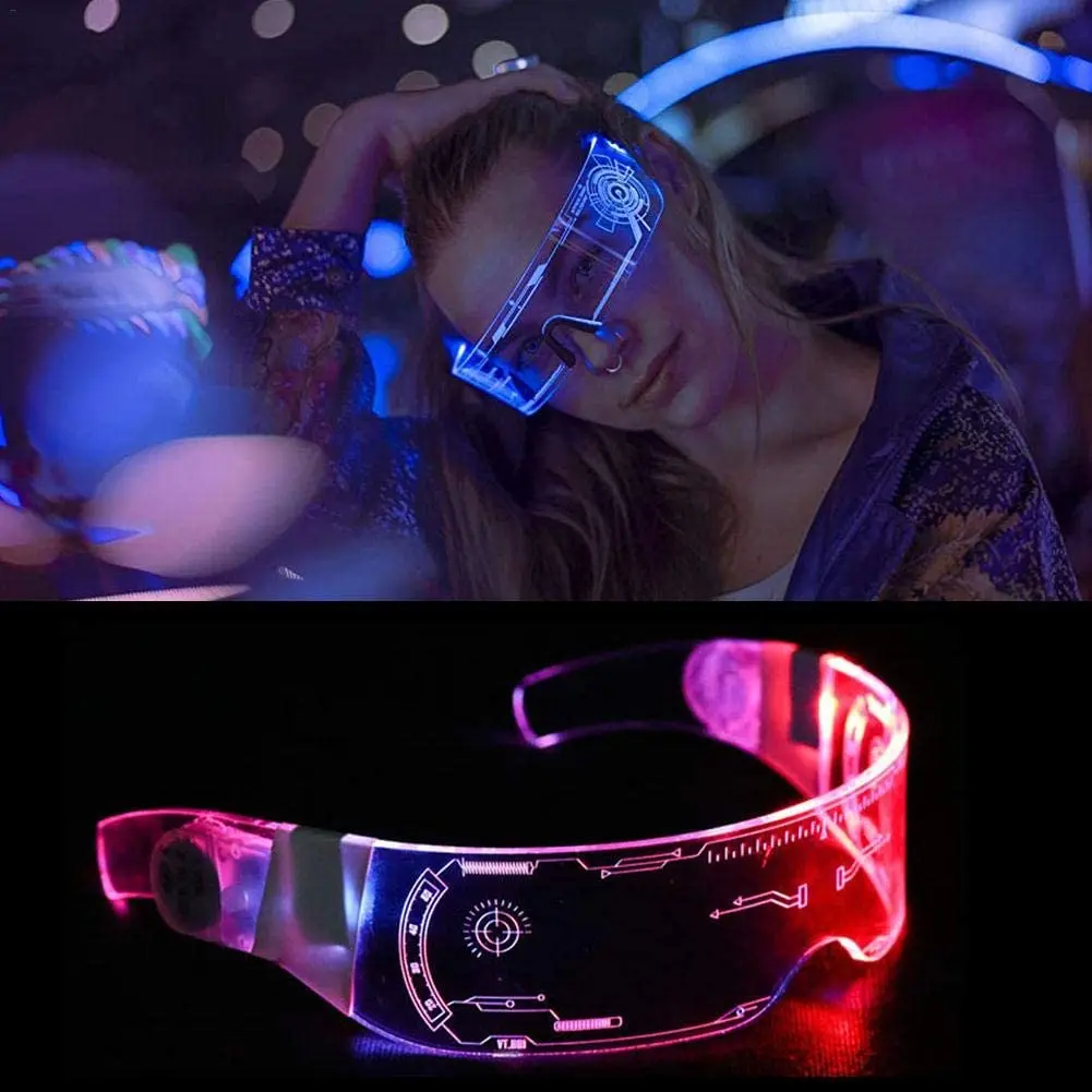  7 видов цветов 3D Светодиодная светящаяся Иллюзия светящиеся очки RGB новогодний фестиваль Праздничная Вечеринка 2020 Рождество для женщин и мужчин батарейный