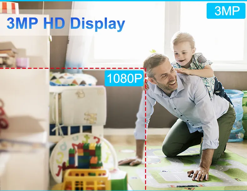 100% Wireless Battery Wifi Security Camera 1080P Home Baby Camera Monitor