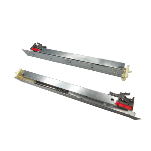 Furniture Hardware Cabinet Slides Soft Close Three Section Extension Drawer Rails Slides