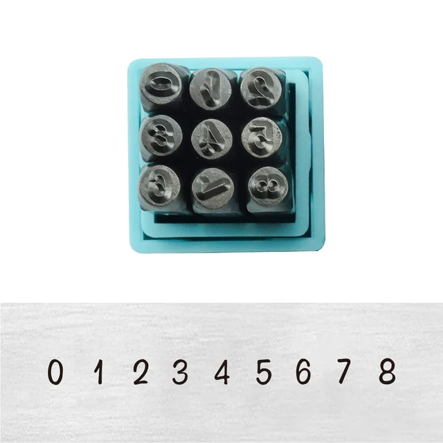 3mm Metal Stamps Steel Die Metal Stamping Kit Number Letter Alphabet Metal Stamping Tools for Jewelry Gold Leather LOGO Stamps