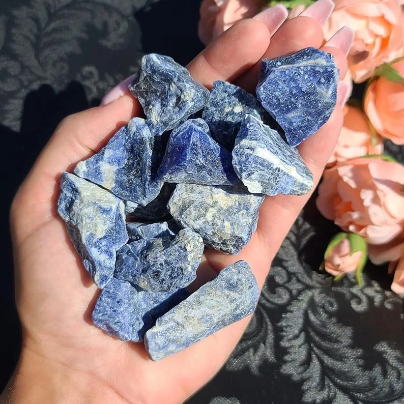 Natural Crystal Rough Stone Lapis Lazuli Decorative Rough Crystal Stone