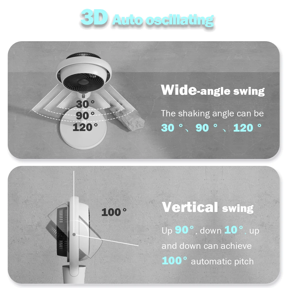New trend manufacturer four season 8 inch dc slim body for room air circulator