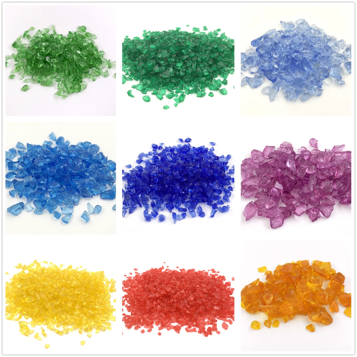 Colored Glass Cullet Crushed Glass Premium Inlay Material