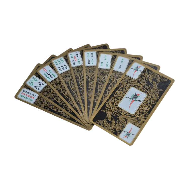 
High Quality PVC Mahjong Pattern Games Playing Cards 