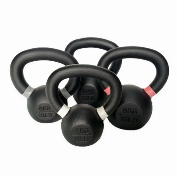 Wholesale Black Powder Coated Kettlebells Black Powder Coated Free Weights for Home Training