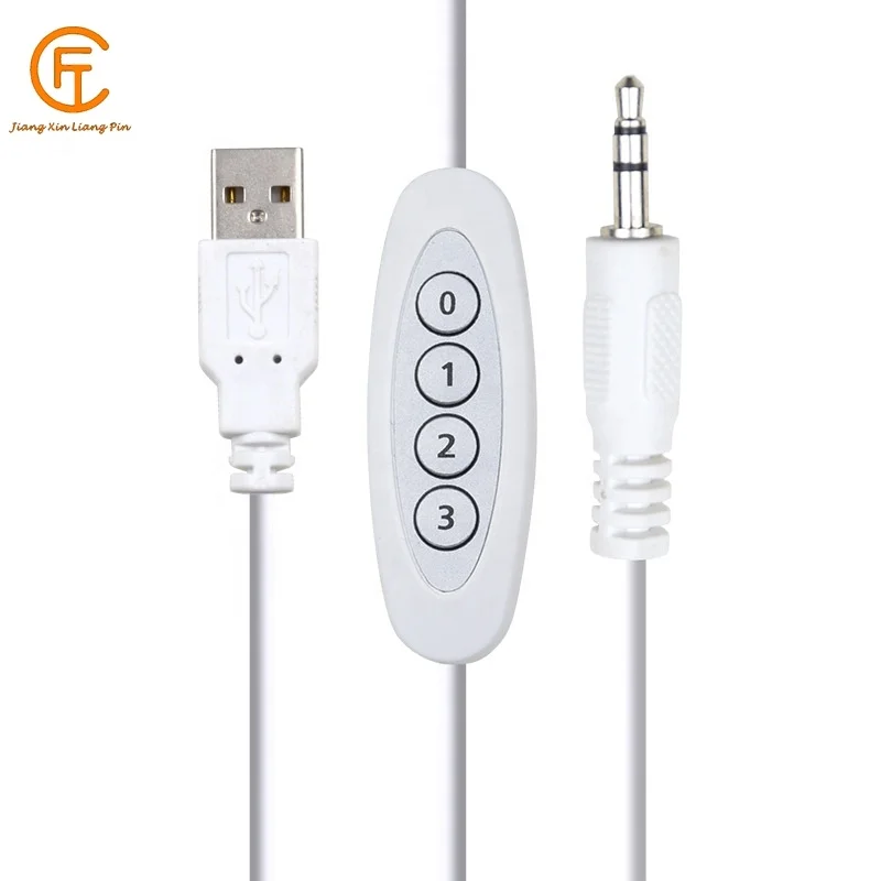 RF wireless remote control USB 2.0 male to micro male audio four button control switch line