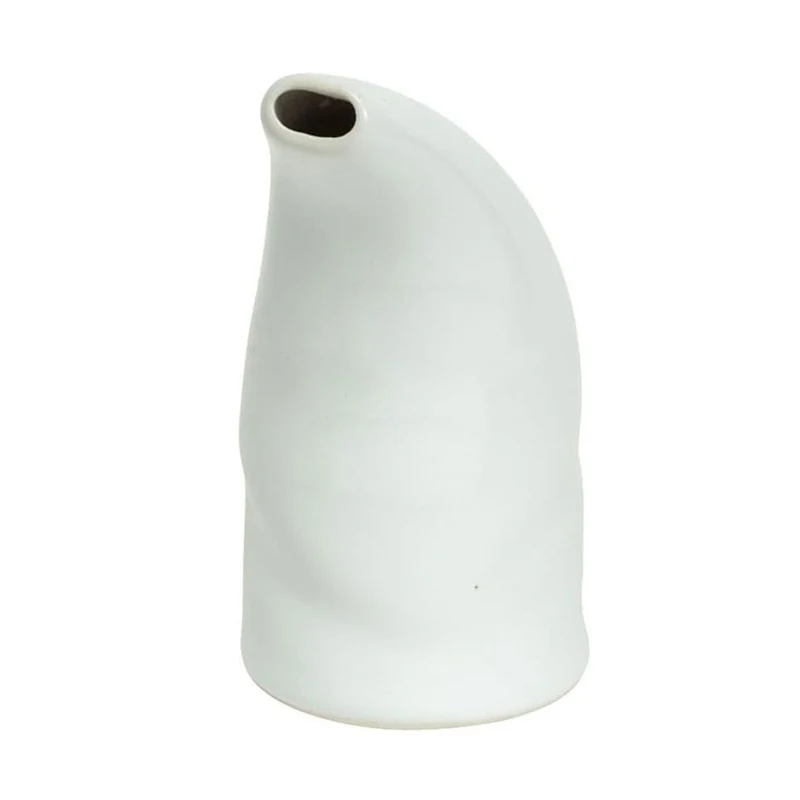 Custom White Ceramic Portable Sea Salt Inhaler for Breathing Problems