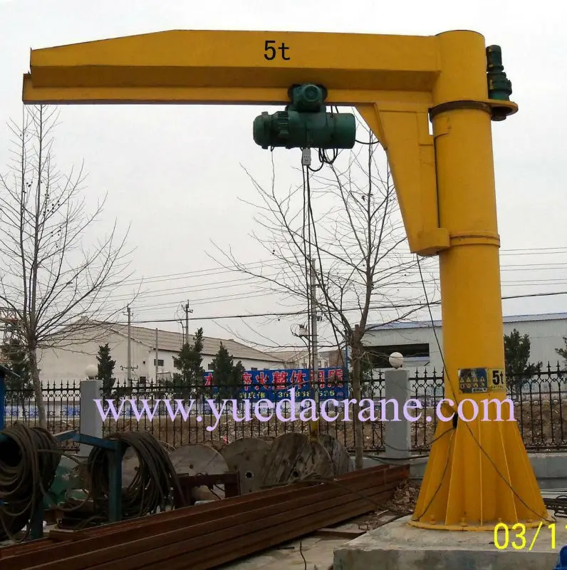 Good quality fixed on floor jib crane 2 ton price