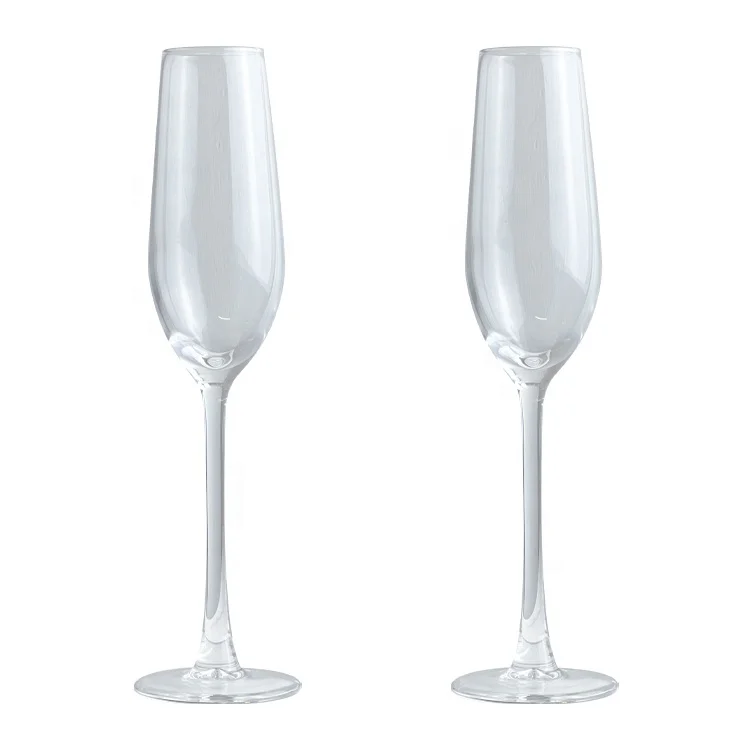 200ml Custom Logo Wedding Champagne Flutes Glass Champagne Flute Glasses for Wedding Party