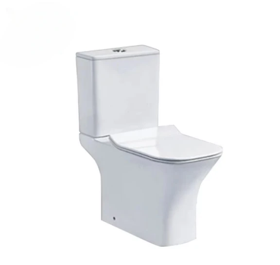 Modern white bathroom toilets ceramic washdown two piece toilet seat and bathroom accessories for hotel home
