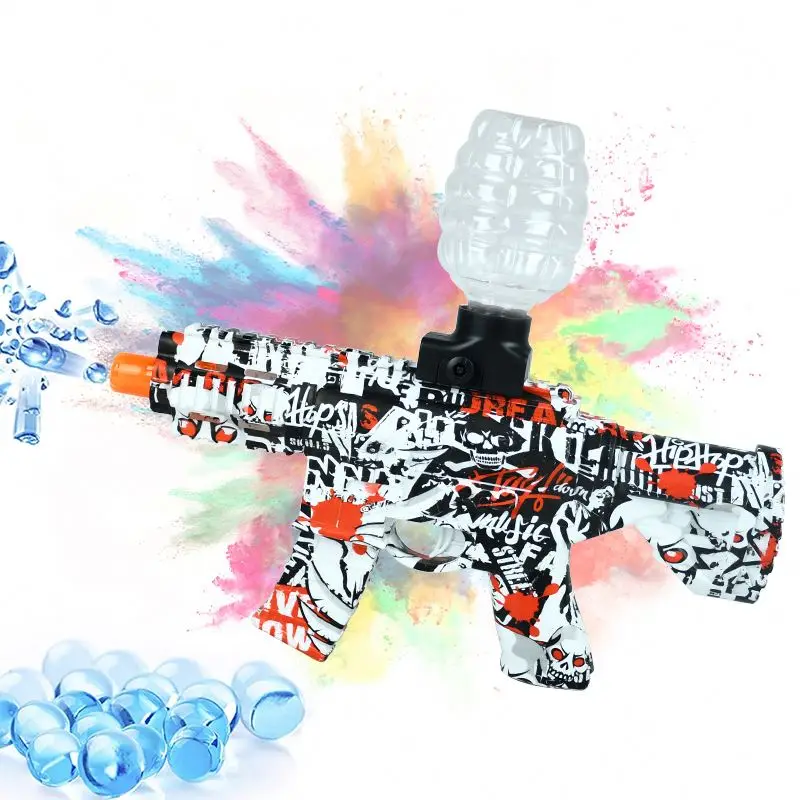 Luoshan wholesale spot Christmas Gift High Quality M416 M4 Electric Water Gun 8mm Gel Ball Splash Launching Gun
