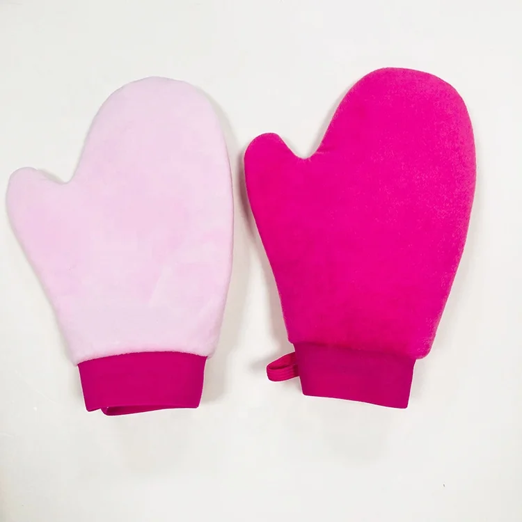 
Factory direct sales can accept customized logo packaging arrival gloves back applicator with tanning mitts 