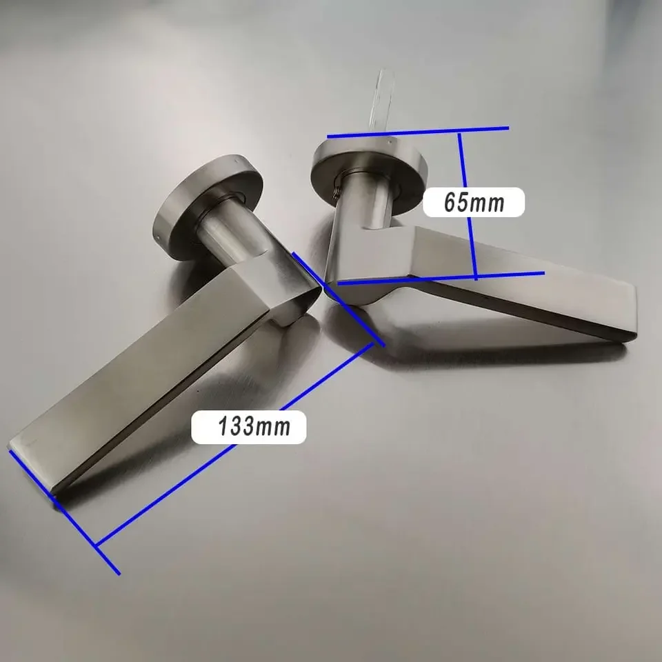 Modern Stainless Steel Door Lever Handle Door Lock And Keys Lever Lock For Interior Door