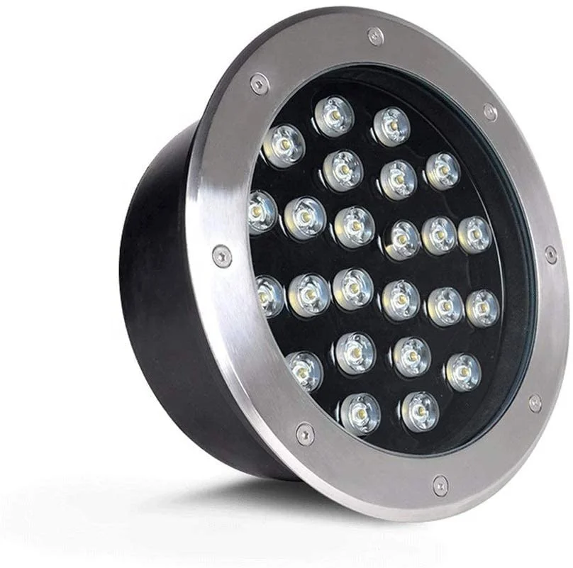 IP67 White Light 24W LED Outdoor Ground Garden Floor Underground Buried Lamp Spot Landscape Light