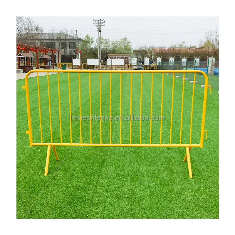 42 inch x 90 inch super heavy duty Crowd Control Barricade Fixed Leg Foot Barrier round frame  100% recyclable