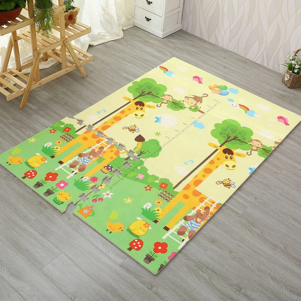 Non-toxic XPE Material Colorful Baby Play Mat Animal Pattern XPE Foam Puzzle Play MatS