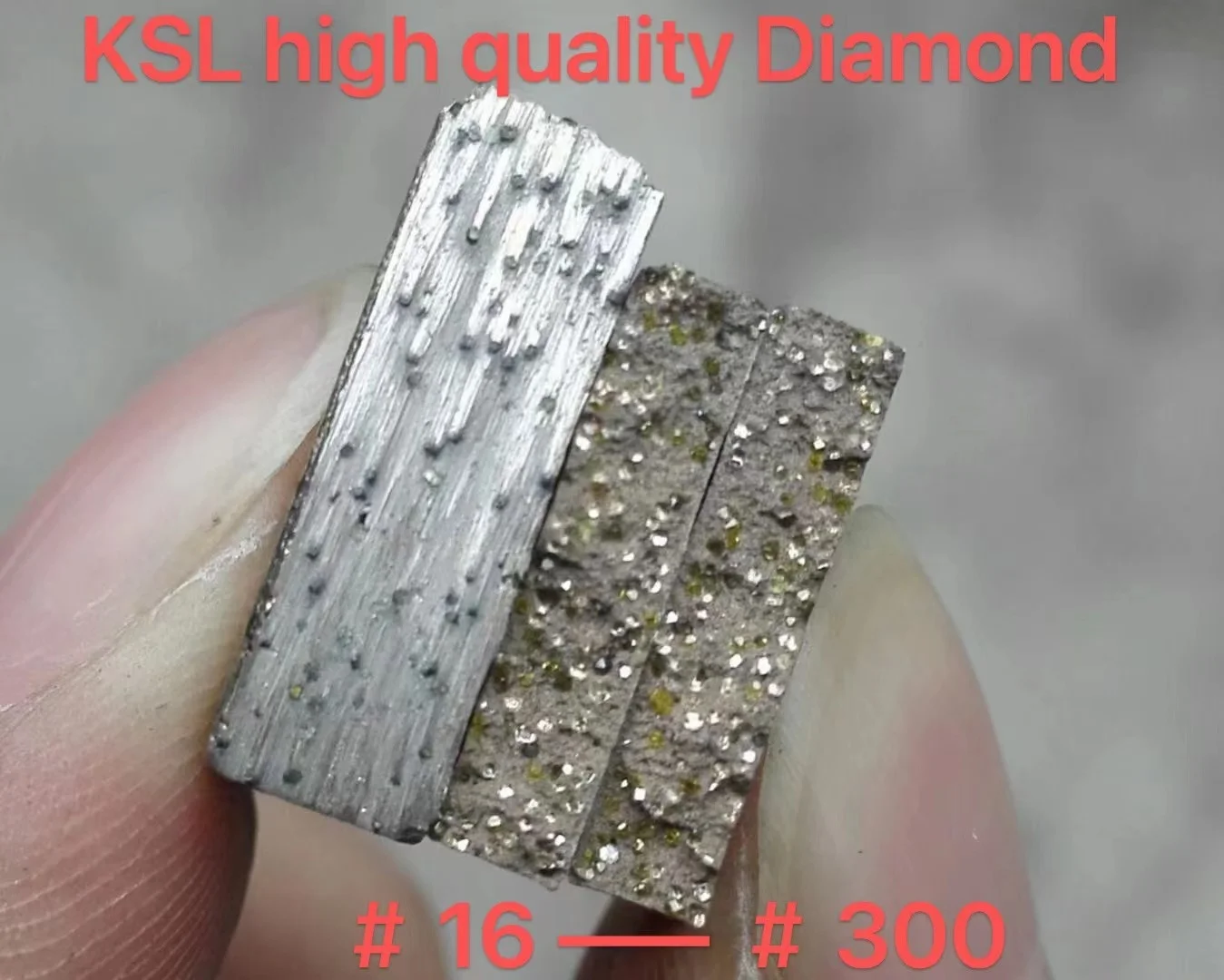 Grinding hard concrete terrazzo epoxy resin floor special Grit 20# 15mm height fan-shaped trapezoidal diamond grinding pad