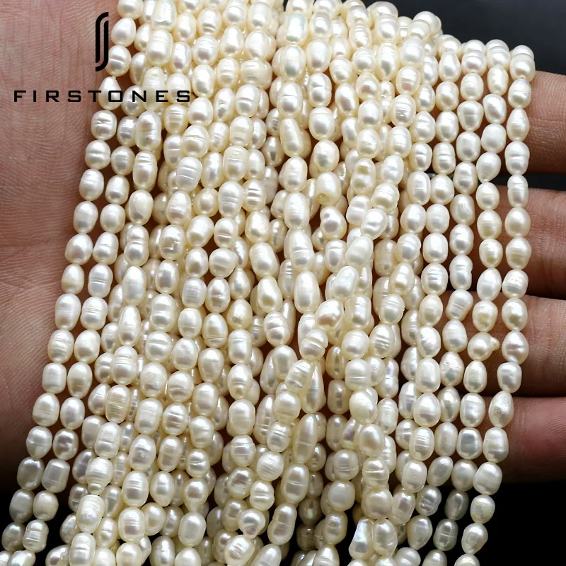 High Quality Rice Shaped all size Loose Natural Freshwater Pearls Rice Beads For Jewelry Making
