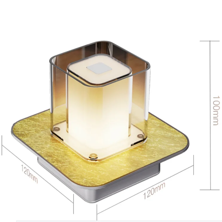 USB Interface Rechargeable LED Touch Switch Bedroom Bedside Night Light Candlestick Table Lamp