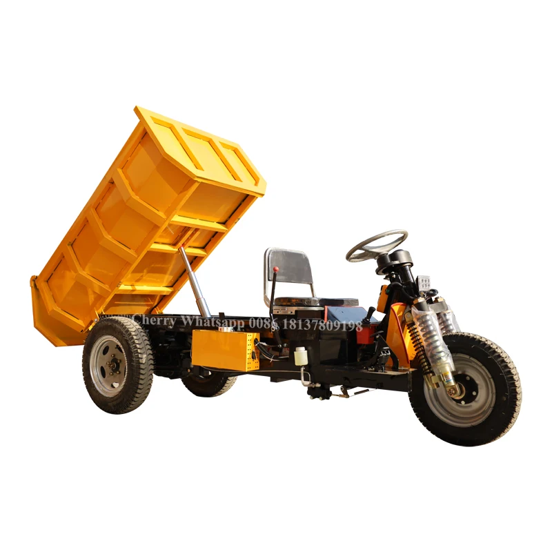 LK200 chain drive engine powered wheel farm mini barrow small dump truck/mini dumper for sale mini dumper truck