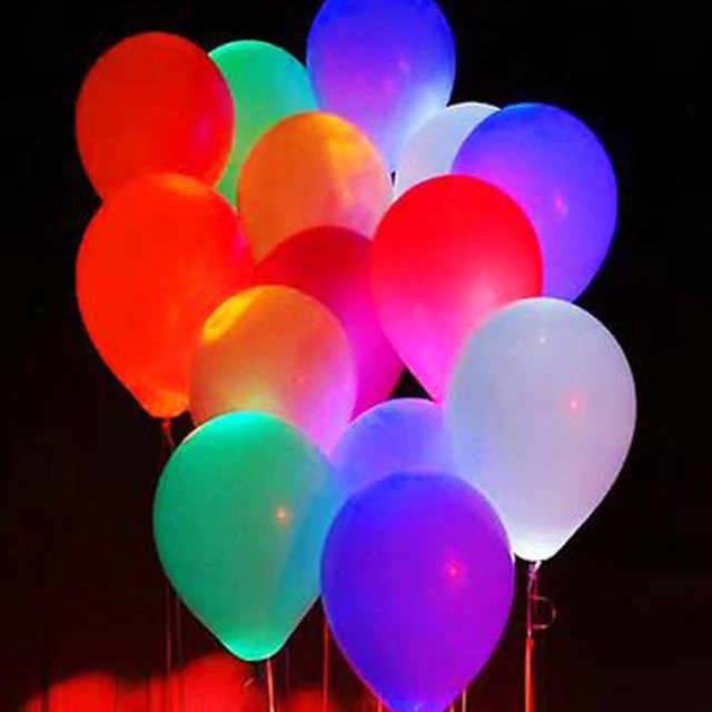 New custom logo  clear glowing globos flashing  lights up  Led Balloon With Light