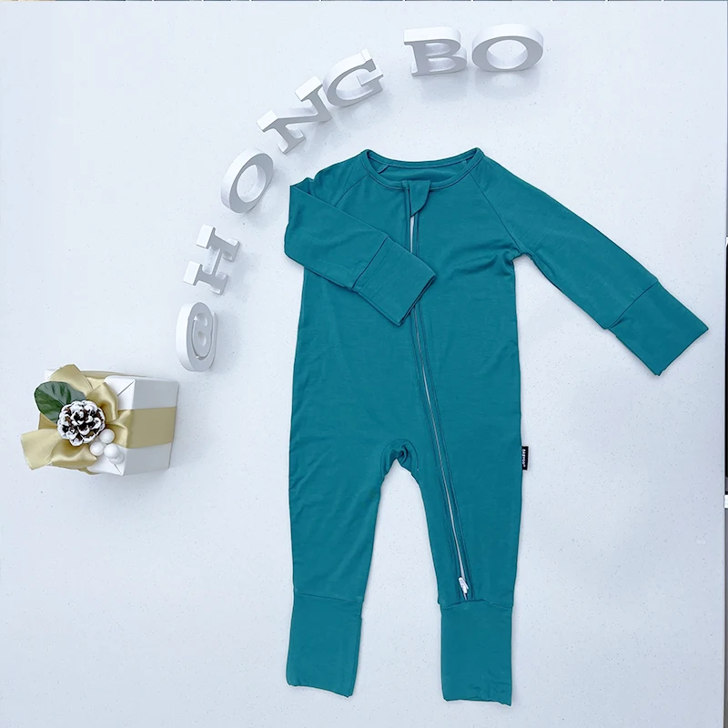 HONGBO Baby Clothes Custom Bamboo Knitted Newborn Baby Customized Printing Romper Infant &Toddlers Jumpsuit Babies cute Clothes