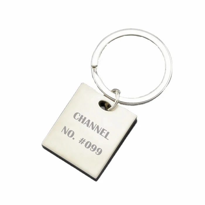 Акция, металлический брелок, кольцо для ключей, квадратный держатель для ключей, бирка для собак