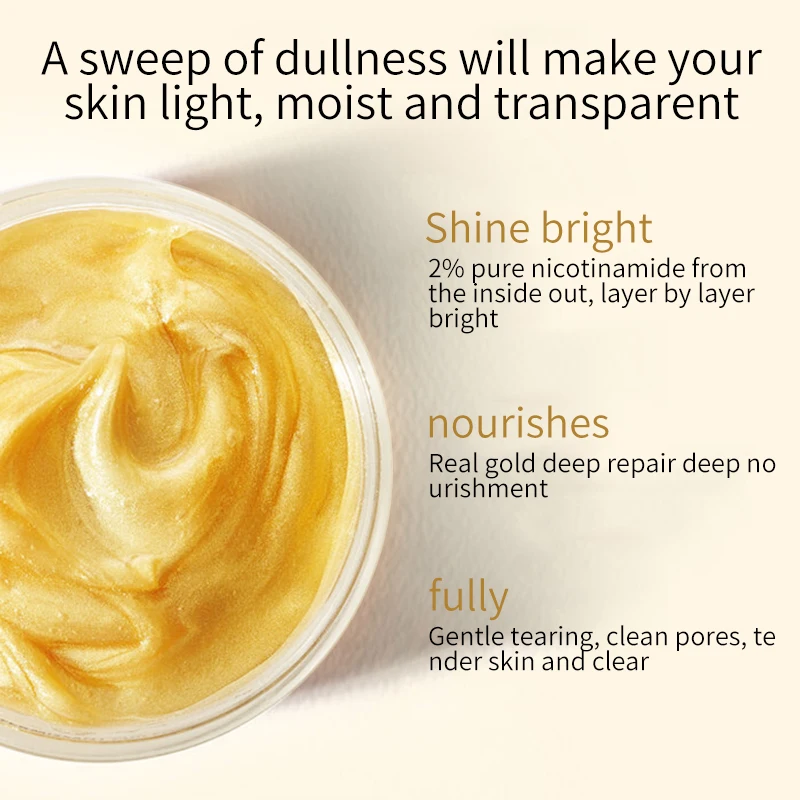 24K Gold Mask  black head to remove acne fill water tear mask cosmetics manufacturers