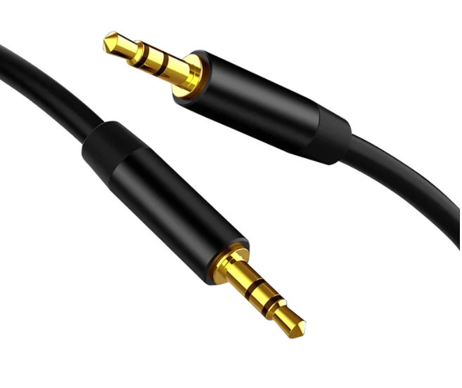 0.25m 0.5m 1m 1.2m 1.8m 2m 3m Metal Shell Customized 3.5mm Plug Male to Male Car Audio Aux Cable