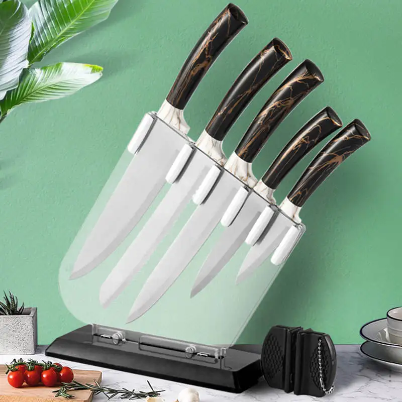 Кухонный красочный нож KALA антипригарный кухонный из 7 предметов Подарочная коробка Набор домашних ножей
