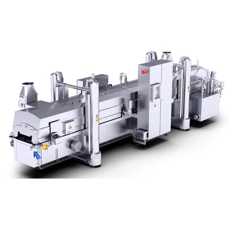 High efficiency continuous automatic peanut frying machine  fried chicken machine nuts frying machine