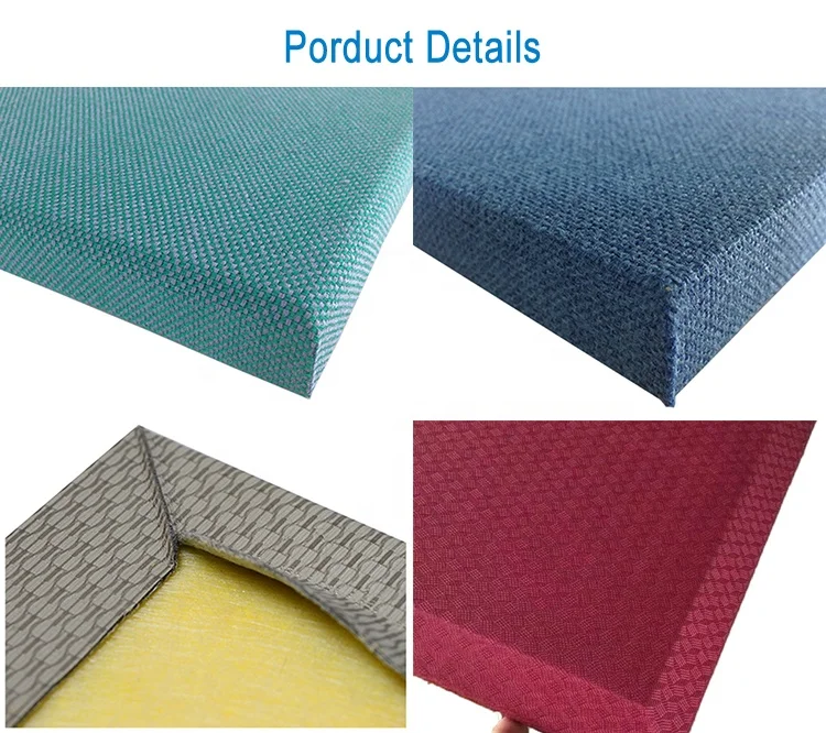 Leeyin Theater Cinema Acoustic Wall Panel Sound Absorption soundproof fabric acoustic panel