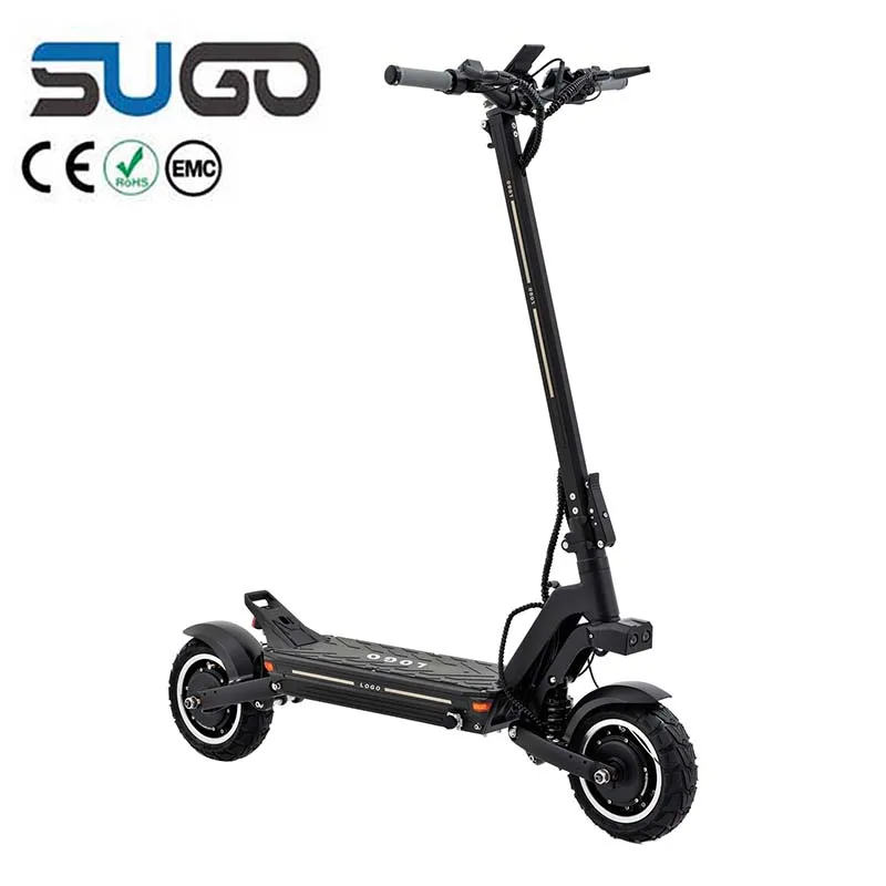 Electric Scooter Adult 700w 10inch Tire Led Light Steering Post 30-35KM Electric Scooter Foldable