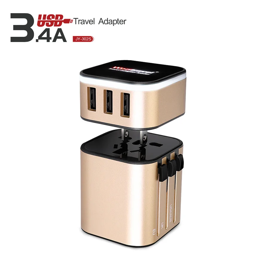 Самые продаваемые товары 2019 в США, Европейский дорожный адаптер plug110 на 220, конвертер, универсальное зарядное устройство