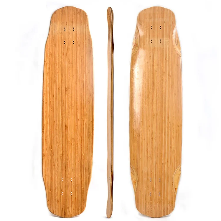 custom blank pro skateboard pro street bamboo maple longboard deck