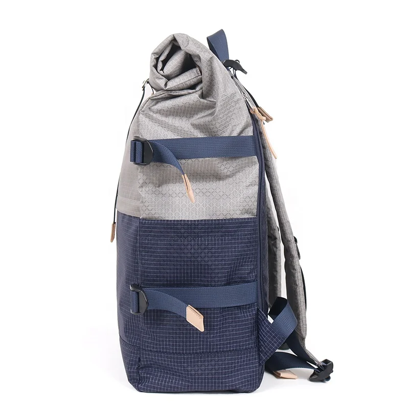 CHANGRONG Custom Casual waterproof polyester lightweight Roll top laptop casual sports backpack man