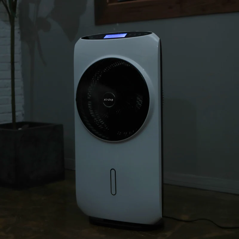 Remote Control Oscillating Floor Standing Water Fan Misting Cooling Air