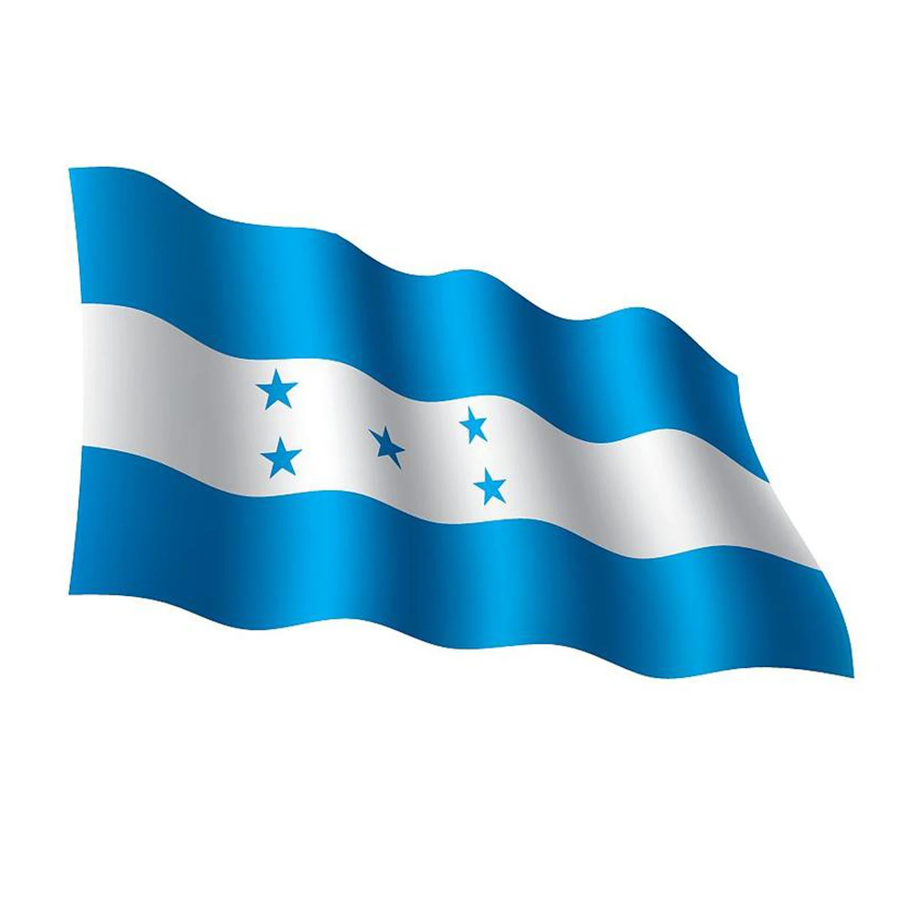 High Quality Printing 3x5ft Polyester Fabric Campaign Honduras Country Blue White Flag 5 Stars