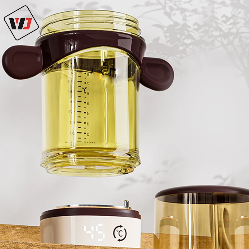 Redesign  automatic portable  wireless baby bottle warmer  adjustable temp USB  travel home Breast milk design smart baby bottle